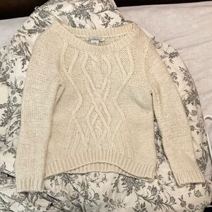 American rag cie chunky cable knit sweater